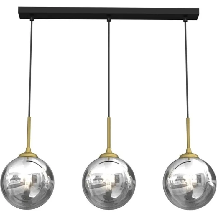 Domoletti Hängeleuchte PENDANT LIGHT BURSA 3xE14 line BL/GOLD
