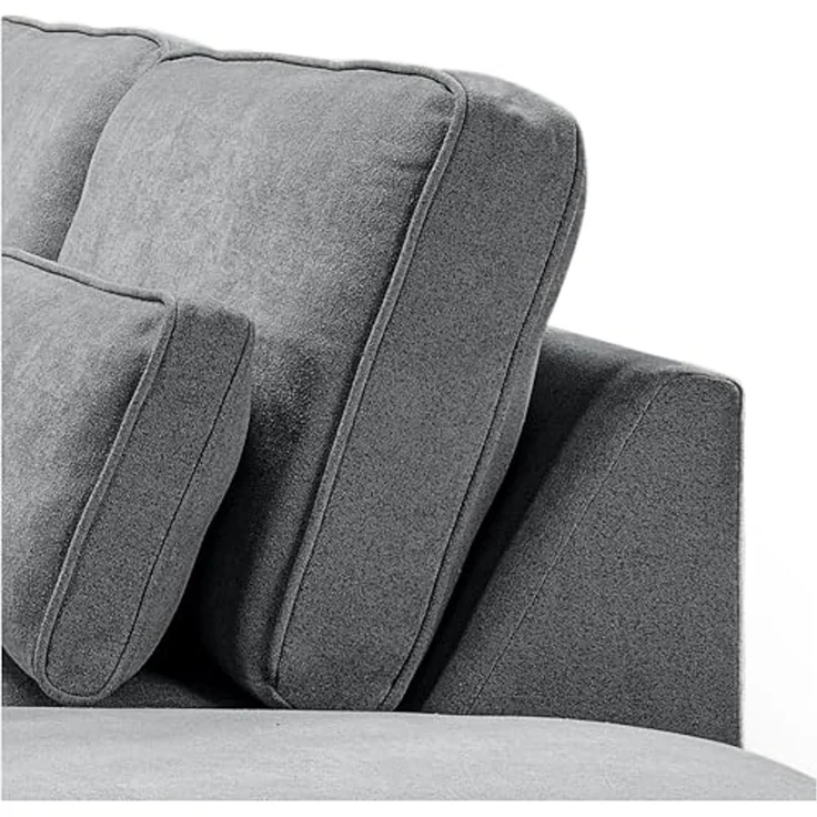 Ecksofa (B/H/T: 305x90x281 cm) in Grau – Bild 6