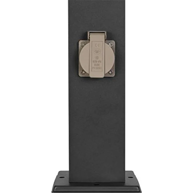 Grafner Außen-Stehlampe Wegleuchte Standleuchte 100cm WL10799 mit 2 Steckdosen, ohne Leuchtmittel, Steckdose – Bild 7