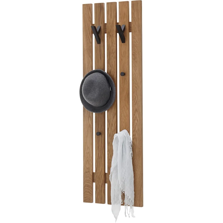 BANTRY Garderobenpaneel - 1 Leiste Höhe 120 cm / Eiche natur geölt / ohne Ablage – Bild 37