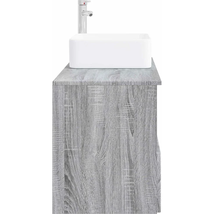 vidaXL Badezimmerschrank-Set 2 stk. Grau Sonoma 79,5 x 41 x 80 cm 3404050 – Bild 5