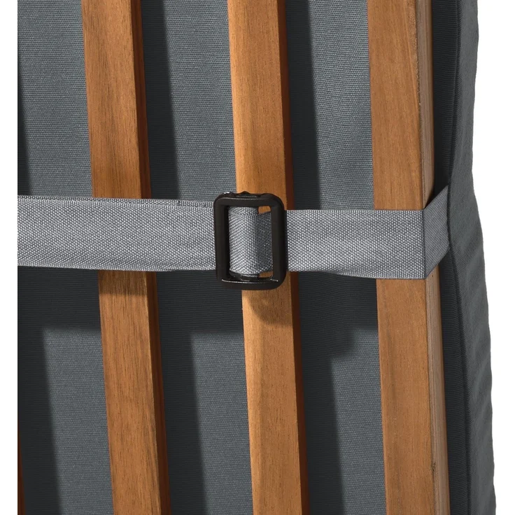 Beautissu 'LoftLux DC' Auflage, Polyester graphitgrau, 175 x 45 x 5 cm – Bild 2