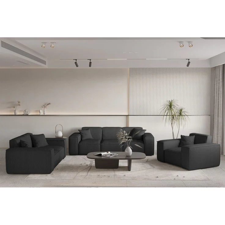 Sessel Designersessel CELES PREMIUM in Stoff Scala Schwarz – Bild 5