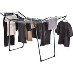 Leifheit 'Pegasus 200 Solid Black' Standtrockner, Metall / Kunststoff, Schwarz