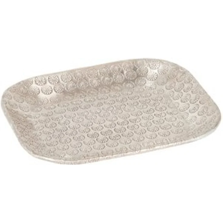 Marrakesch Orient & Mediterran Interior Dekotablett Tablett Kerzentablett Skandinavisch Janshir Silber 28cm Eckig, Handarbeit – Bild 6