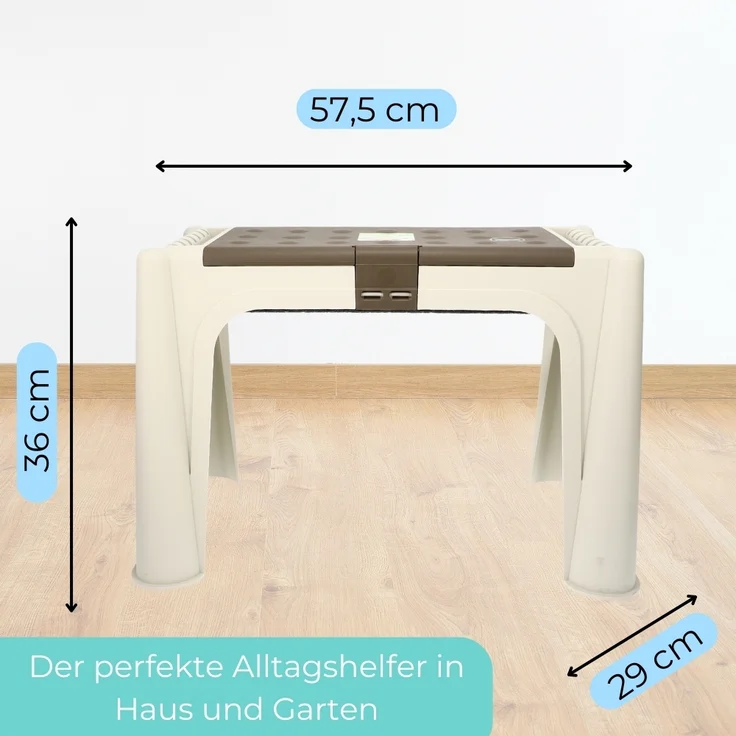 2er Set Kniebank 2in1 Kniekissen Garten Bank Sitzhocker Gartenkniebank Stauraum Kniehocker Gartenarbeit Gartenhocker mit Aufstehhilfe – Bild 2