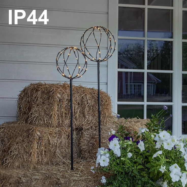 LED-Dekoration "Sphere", 2er Set, 96 ww LED – Bild 5