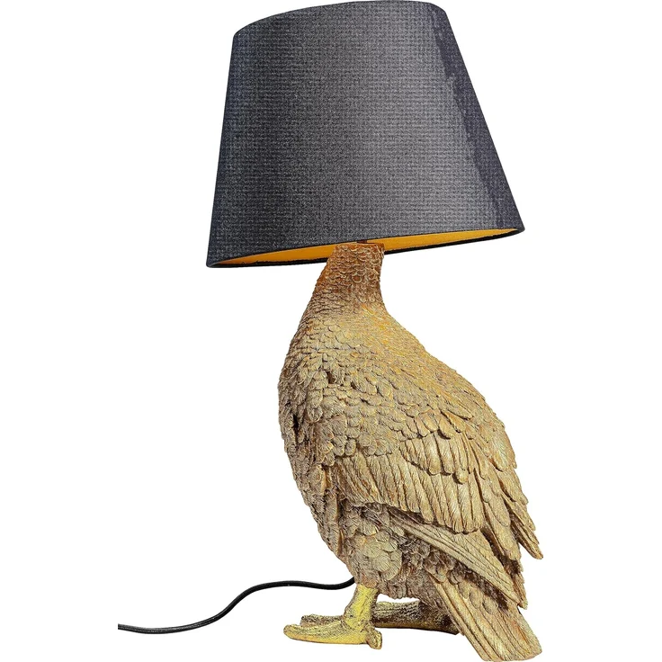 Kare Design Tischlampe Animal Duck Gold/Braun, Entenleuchte, Tiermotiv, Dekoleuchte, Tischleuchte, Schreibtischlampe Kinder, Lampe für Wohnzimmer, Schlafzimmer, 53 x 31 x 31 cm (H/B/T) – Bild 7