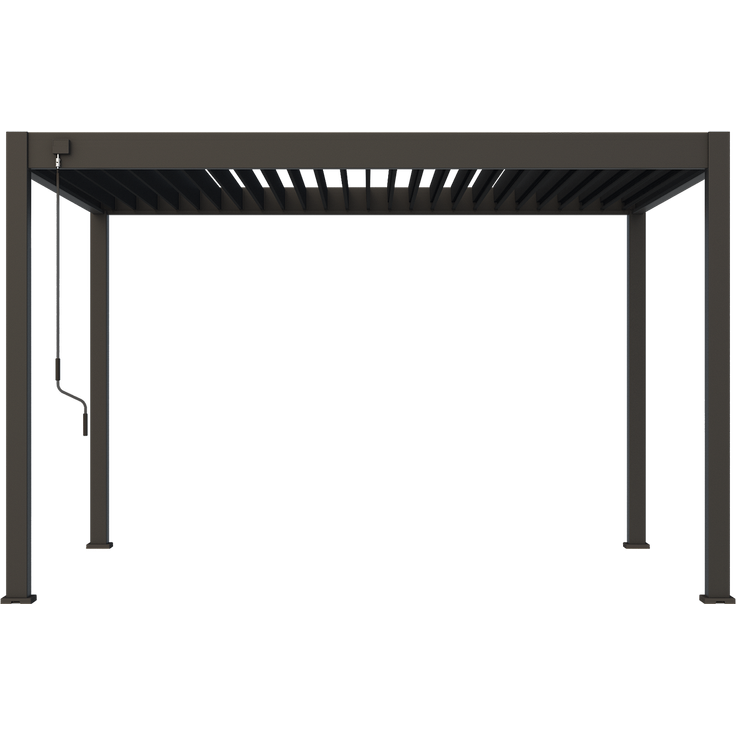 Weide Deluxe | Pergola Voll Aluminium freistehend | 3 x 4 M | Lamellendach anthrazit – Bild 9
