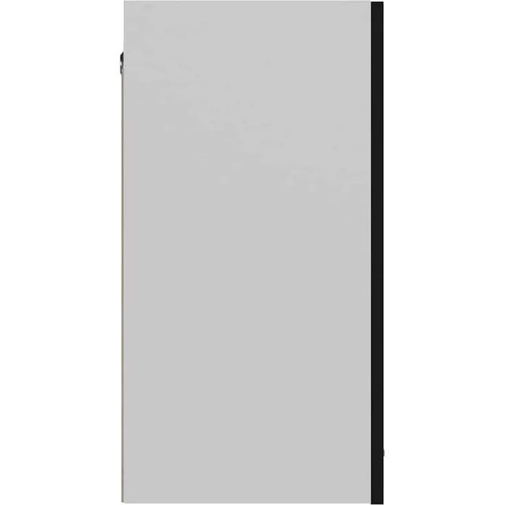vidaXL Hängeschrank 2 Regalböden Küche Schrank Einbauküche Küchenzeile Küchenmöbel Oberschrank Küchenschrank Schwarz 60 x 31 x 60 cm Holzwerkstoff – Bild 8