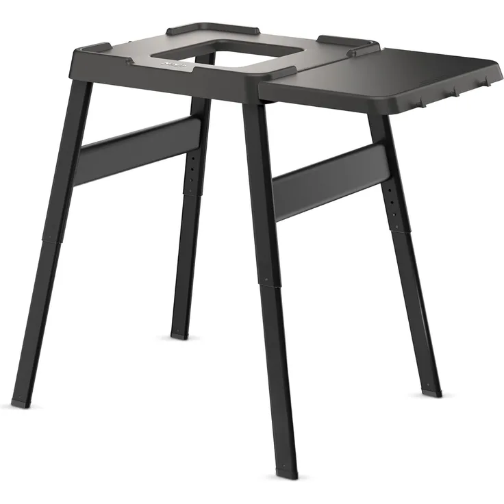 Ninja Woodfire höhenverstellbarer Ständer mit Seitentisch für Woodfire Elektrogrills, Stahl / Plastik Schwarz, 66 x 86 x 107 cm