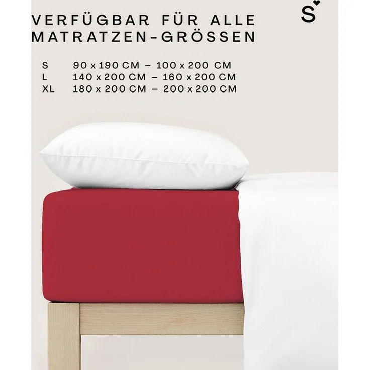 Schlafgut Mako Jersey Spannbetttuch Spannbettlaken 90x200 100x200 – Bild 4