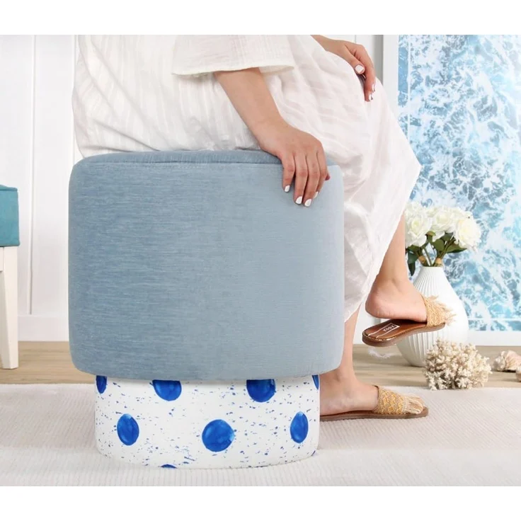 Hanah Home 'Colyos 8853' Pouffe, Mehrfarbig, 43 x 46 x 43 cm – Bild 4
