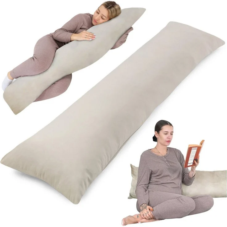 Totsy Baby Seitenschläferkissen Schwangerschaftskissen 40x145 cm - Kuschelkissen Schlafkissen – Bild 1
