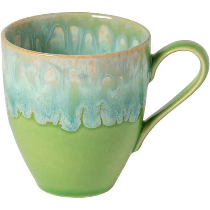Costa Nova Tasse Taormina Lime Green, Tasse mit Henkel, Casafina, 1-tlg, Keramik