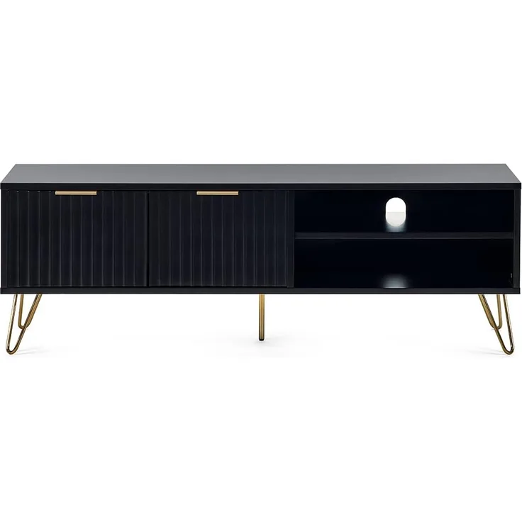 Julian Bowen Murano TV-Möbel, Mattschwarz, Einheitsgröße