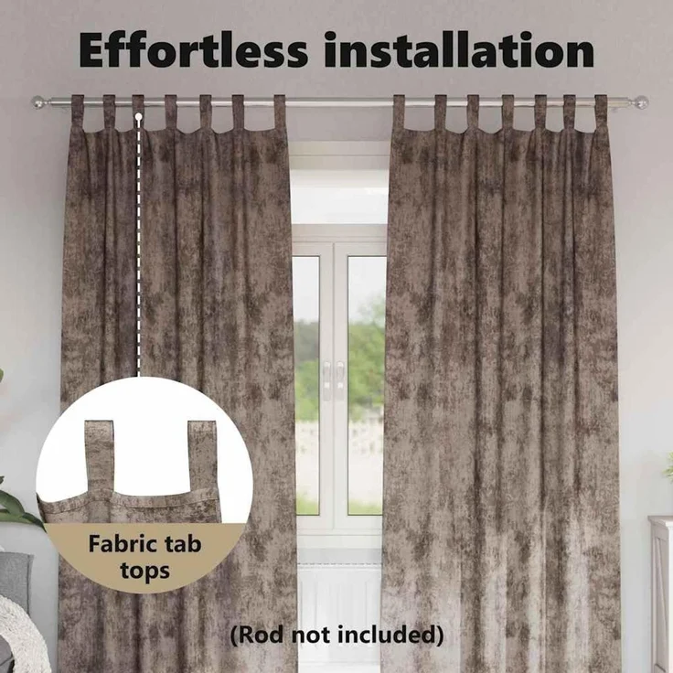 vidaXL Samtvorhänge 2 stk. Cappuccino 260 x 140 cm Samt 4107742 – Bild 6