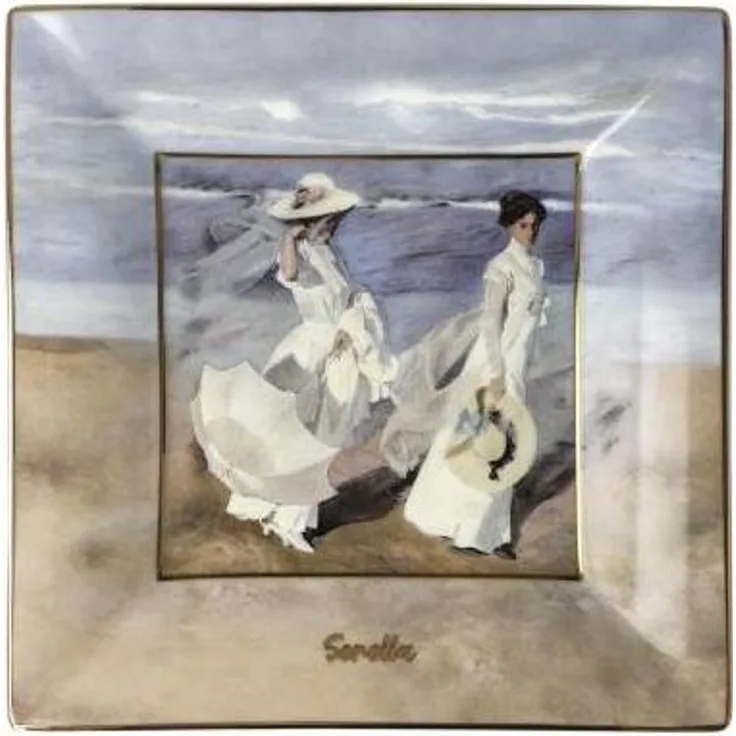 Goebel Schale Joaquin Sorolla - Spaziergang am Strand, Dekovase, Artis Orbis, Fine Bone China, Bunt, 16x16 cm, 67018131