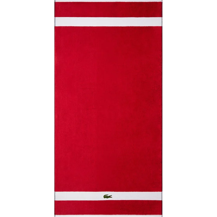 Lacoste Frottier Handtücher Casual|Duschtuch 70x140 cm| rouge