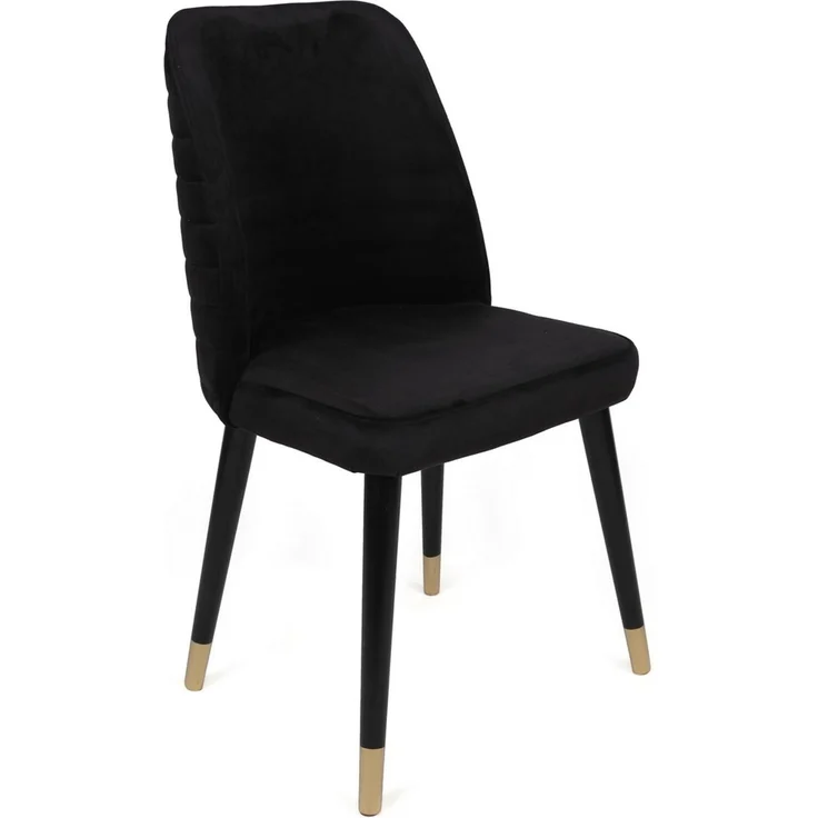 Skye Decor 'Hugo-366 V2' Stuhlset (2-teilig), Schwarz / Gold, 50 x 90 x 49 cm – Bild 2