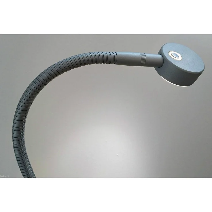 kalb Bettleuchte LED Leseleuchte Bettlampe Flexleuchte chrom silbergrau Touch Schalt, warmweiß – Bild 2
