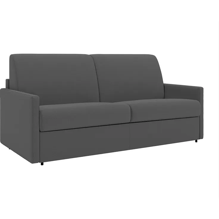 Schlafsofa 4-Sitzer CALIFE - Stoff - Grau - Liegefläche: 160 cm - Matratzenhöhe: 18 cm