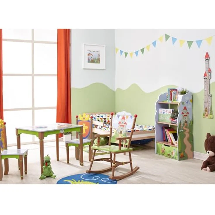 Fantasy Fields Knights Dragons Kinder Kids Holztisch (ohne Stühle) TD11837A1 – Bild 9