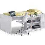 Julian Bowen Neptune Hochbett, Weiß, Einzelbett