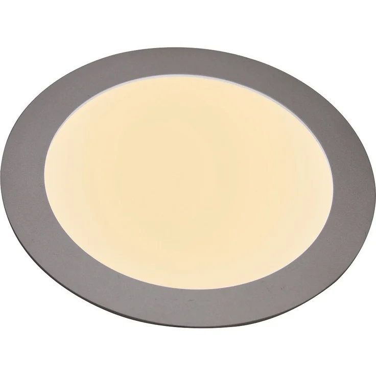 Heitronic Nr. 27636-HE LED Panel Toulouse 199mm Rund 3000K silber – Bild 1