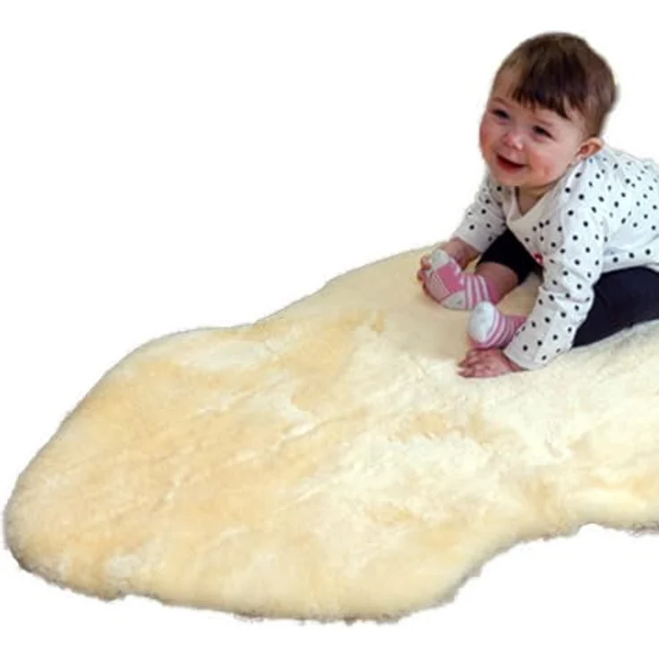 Reissner Lammfelle BABY-MEDLAM-95 Naturform, echtes Merino Lammfell, cremefarben – Bild 4