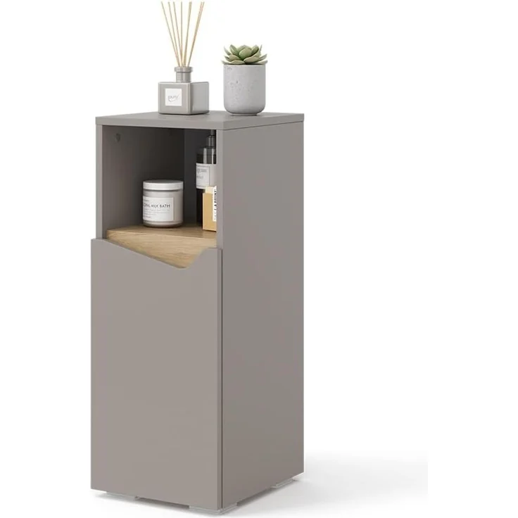 Midischrank Marelle Greige 30 x 74.5 cm mit Tür und offenem Fach Vicco – Bild 7
