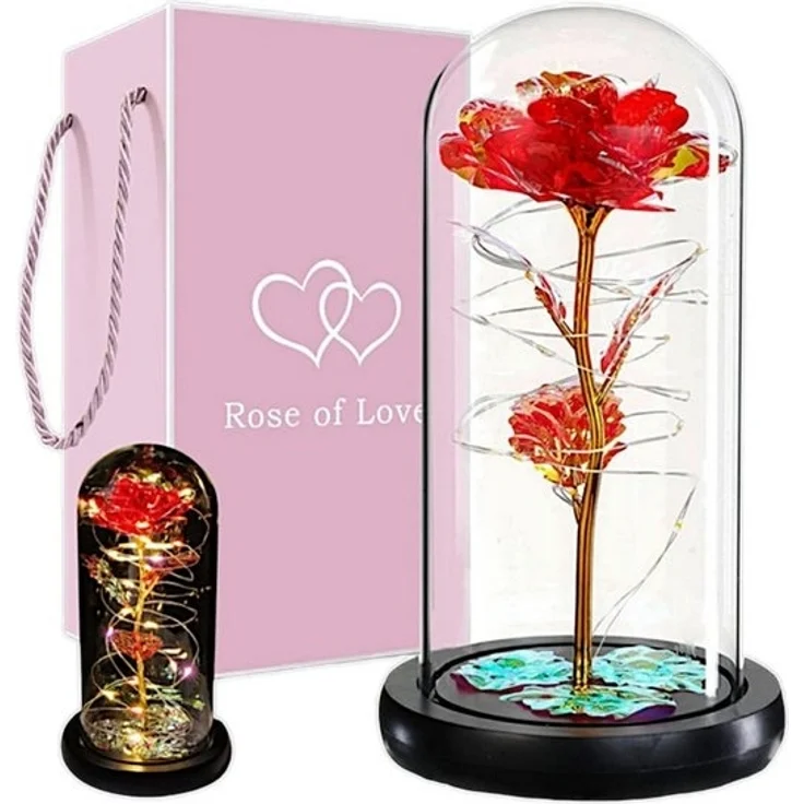 VERK GROUP Geschenkbox Ewige Rose, Blumen im Glas Rose Geschenke für jeden Anlass – Bild 3