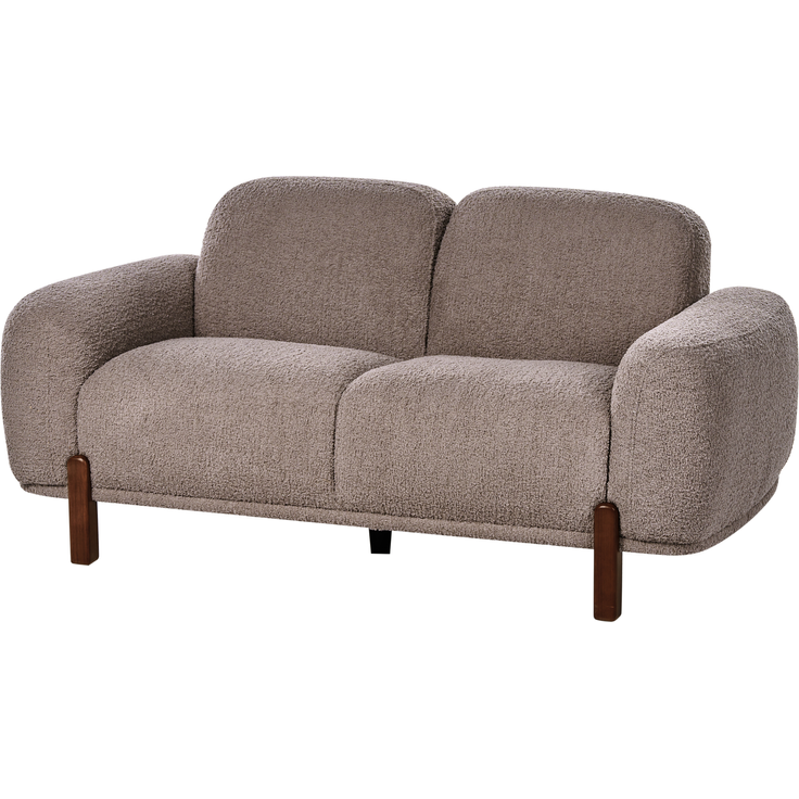 Sofa 2-Sitzer ODNES Bouclé Taupe – Bild 5