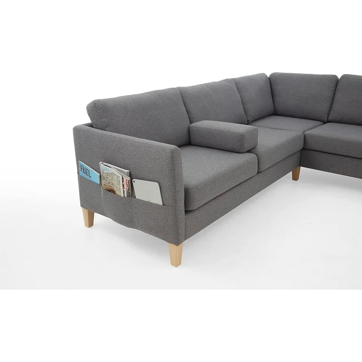 Atlantic Home Collection Ecksofa mit Ottomane rechts – Bild 6