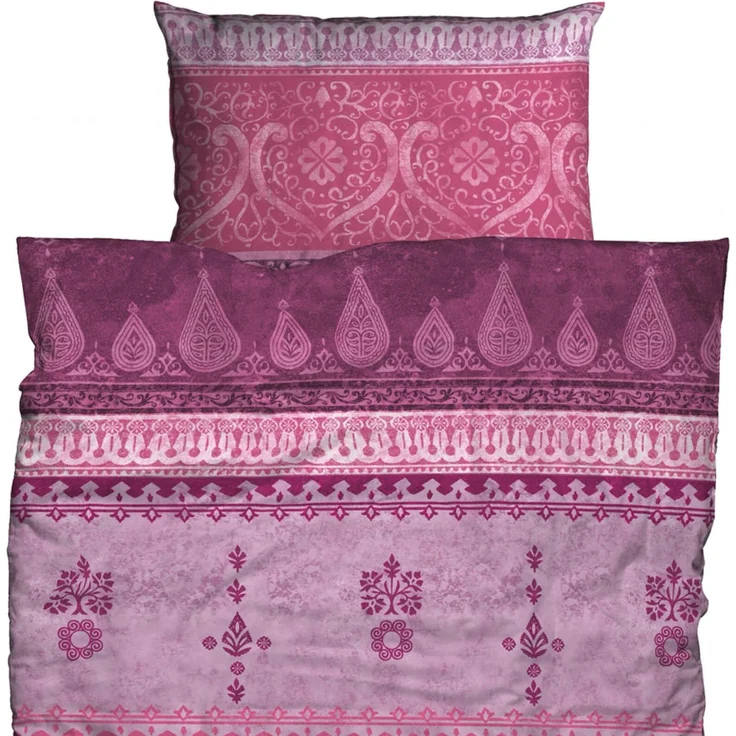 Sister S. Bettwäsche Indi Beere Biber 240 x 220 + 2x 80 x 80 cm – Bild 2