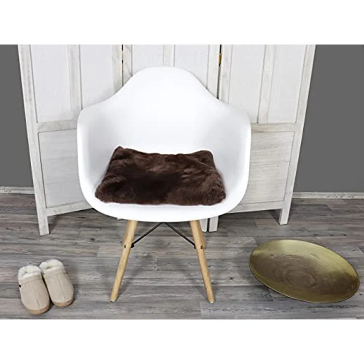 Reissner Lammfelle Sitzkissen Echtes Merino Lammfell mit Schaumstoffeinlage – Bild 3