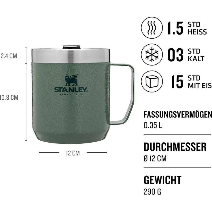 Stanley Thermobecher Camp Mug 0. 35 Liter green – Bild 2