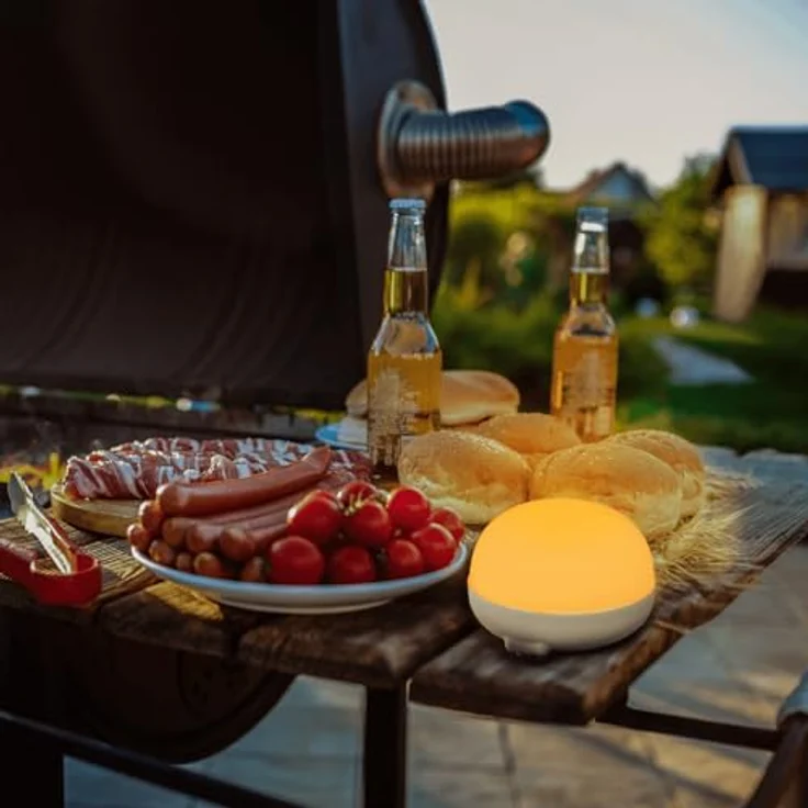 newgarden Cherry Tragbare Leuchte, Multifunktionale Campinglampe mit 900 Lumen, inkl. Fernbedienung und Magnetfuß – Bild 3
