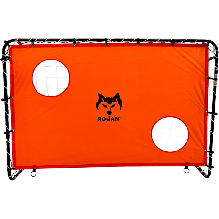 ROJAN Fußballtor mit Torwand 180x120x60cm orange Fußball spielen Tor Garten Fussball – Bild 2