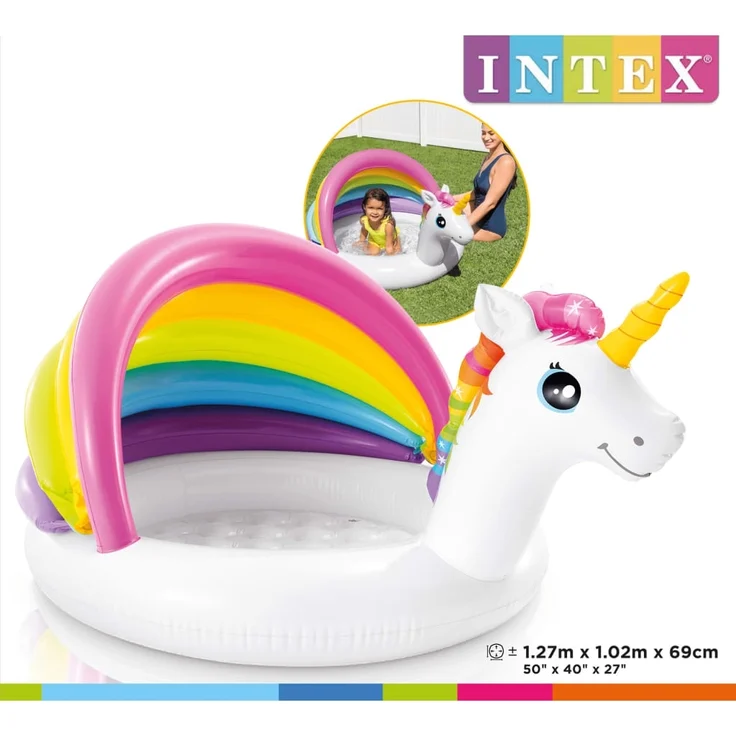 Intex Unicorn Baby-Planschbecken 127x102x69 cm 3202898 – Bild 3