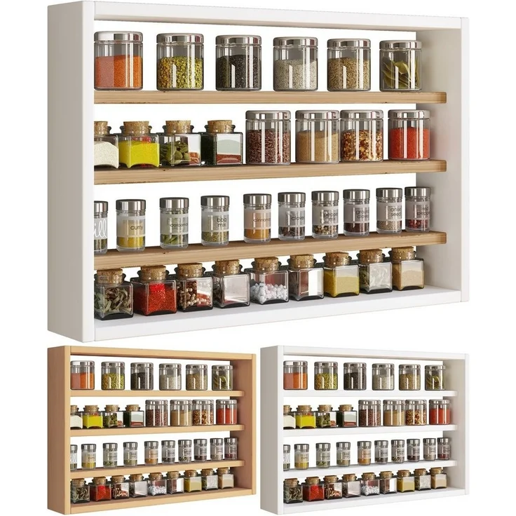 VCM Küchenmöbel Hängeschrank Esaldi 920054 Buche H. 40 x B. 60 x T. 10 cm – Bild 5