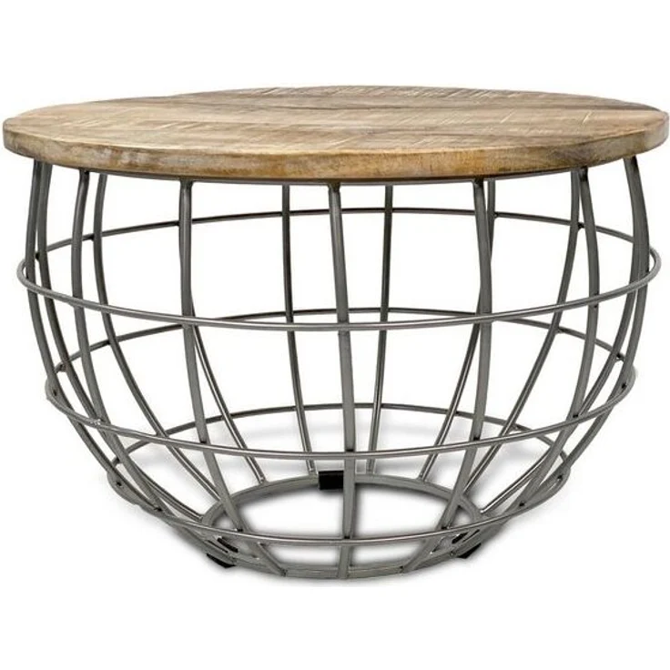 Amagohome Beistelltisch Couchtisch rund ø55/60/65/75cm Beistelltisch Industrie Style Metall Ge – Bild 4
