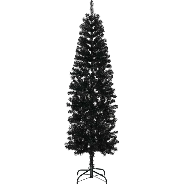 vidaXL Künstlicher schlanker Weihnachtsbaum 210 cm PVC und Stahl 42055253 – Bild 9