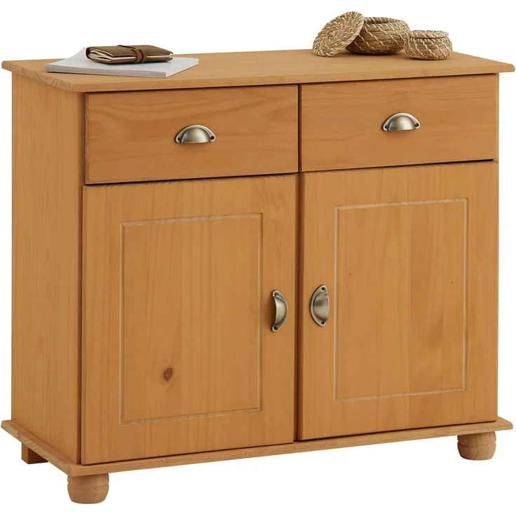 IDIMEX Kommode COLMAR, Kommode Anrichte Schrank Möbel Holz Kiefer massiv 2 Türen – Bild 1