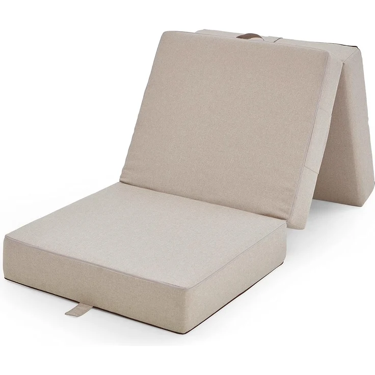 ATLANTIC home collection Falthocker Larry, 75/195/15 cm, Creme – Bild 5