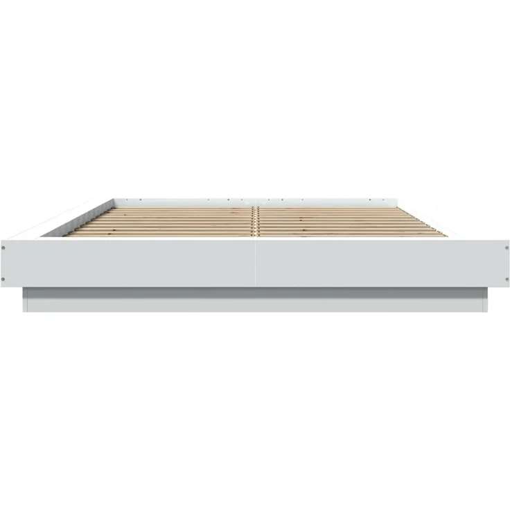 vidaXL Bettgestell Weiß 140x200 cm Holzwerkstoff 3281189 – Bild 4