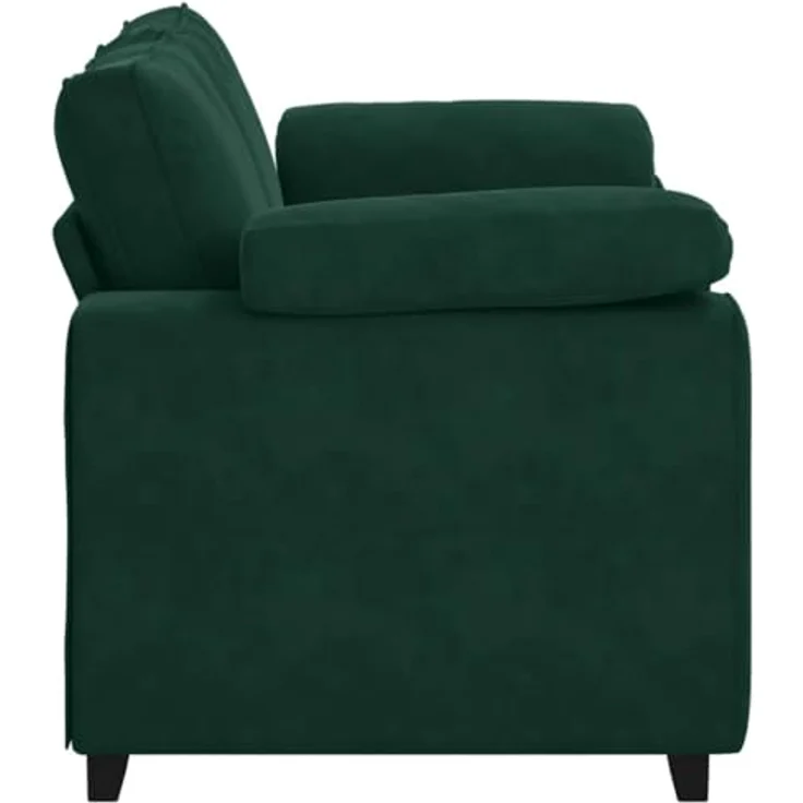 vidaXL Zweisitzer-Sofa Dunkelgrün 160x77x82 cm Samt 4105259 – Bild 6