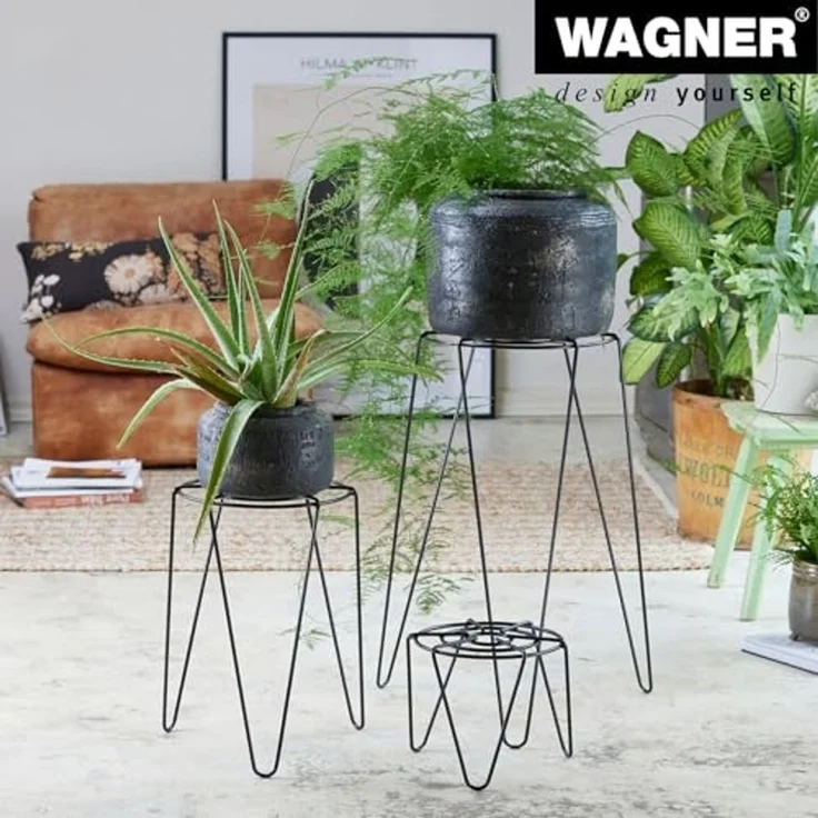 Wagner Pflanzenständer Hairpin Style schwarz Ø 30 cm – Bild 3