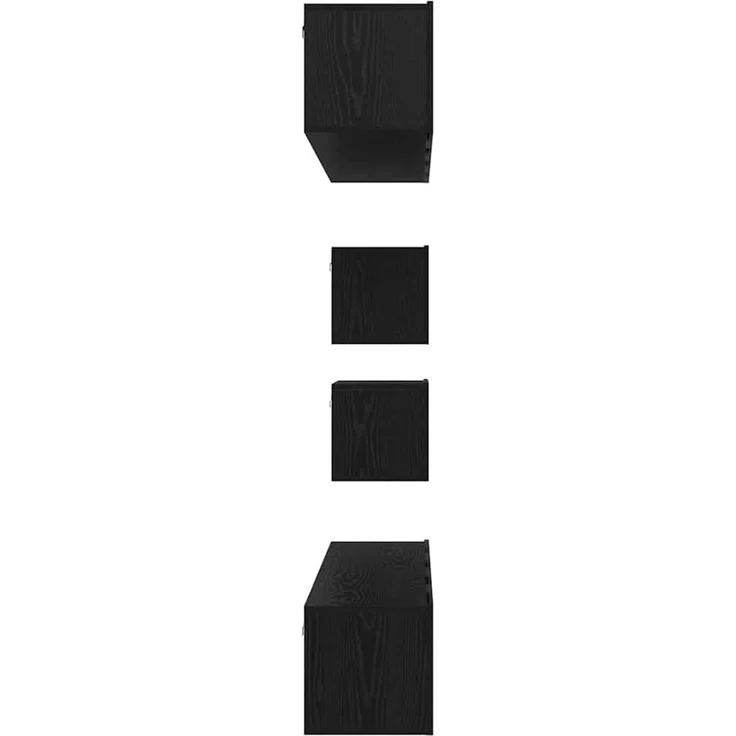 vidaXL TV-Schrankset 6 pcs Schwarz Eichen-Optik Holzwerkstoff 3393475 – Bild 8
