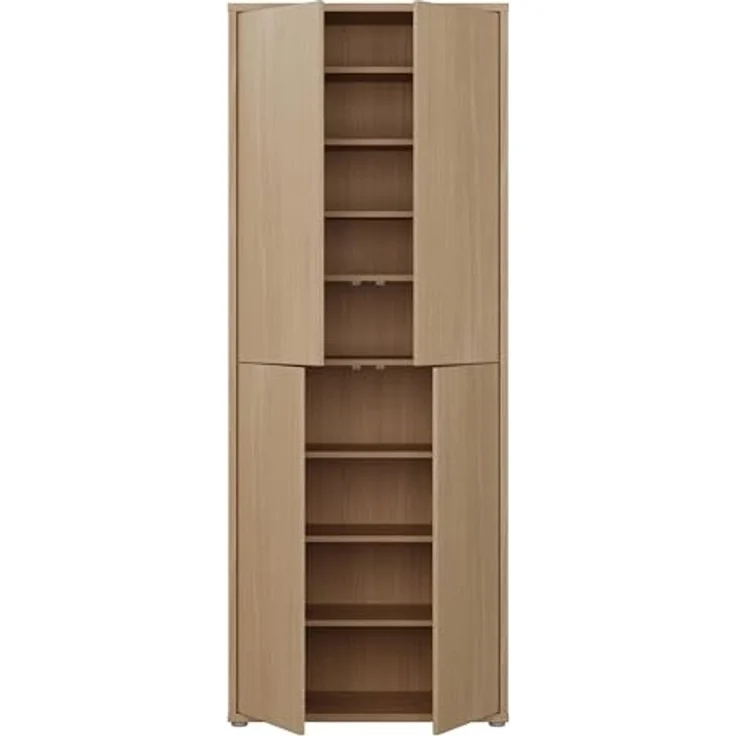 FORTE Schuhschrank Alice Springs, Schuhschrank, Höhe 191,9 cm, 4 Türen, viel Platz (B/H/T 74,5/191,9/34,9 cm) Stauraumschrank, Mehrzweckschrank, Breite 74,5 cm, mit 8 Böden – Bild 4